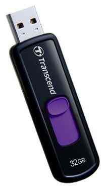 Флешка Transcend 32Gb Jetflash JF500 TS32GJF500 USB2.0 черный/фиолетовый