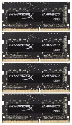 Модуль памяти Kingston 32GB 2400MHz DDR4 CL15 SODIMM (Kit of 4) HyperX Impact (HX424S15IB2K4/32)