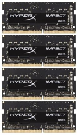 Модуль памяти Kingston 32GB 2400MHz DDR4 CL15 SODIMM (Kit of 4) HyperX Impact (HX424S15IB2K4/32)
