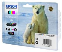Набор Epson 26 CMY+Black Pigment для Expression Premium XP-600/ 605/ 700/ 800