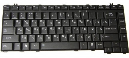 Клавиатура для ноутбука Toshiba Satellite M500/ M505/ A300/ L300 RU, Black