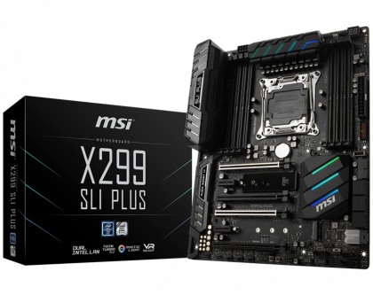 Материнская плата MSI X299 SLI PLUS, Intel X299, s2066, ATX