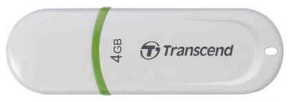 Флешка Transcend 4Gb Jetflash 330 TS4GJF330 USB2.0 белый/зеленый