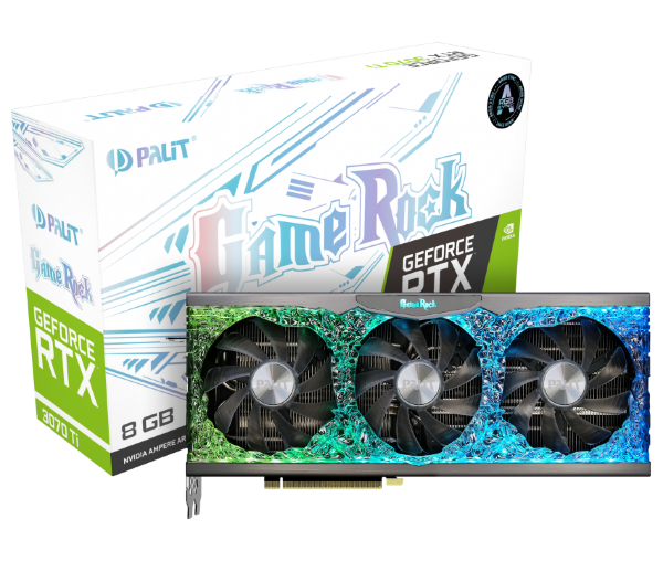 Видеокарта Palit GeForce RTX 3070 Ti GameRock