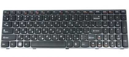 Клавиатура для ноутбука Lenovo IdeaPad G570/ G575 RU, Black