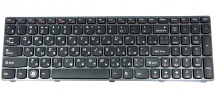 Клавиатура для ноутбука Lenovo IdeaPad G570/ G575 RU, Black