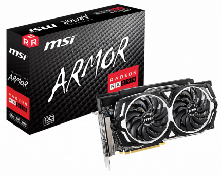 Видеокарта MSI RX 590 ARMOR 8G OC, AMD Radeon RX 590, 8Gb GDDR5
