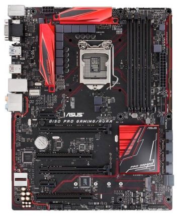 Материнская плата Asus B150 PRO GAMING/AURA Soc-1151 Intel B150 4xDDR4 ATX AC`97 8ch(7.1) GbLAN+VGA+HDMI
