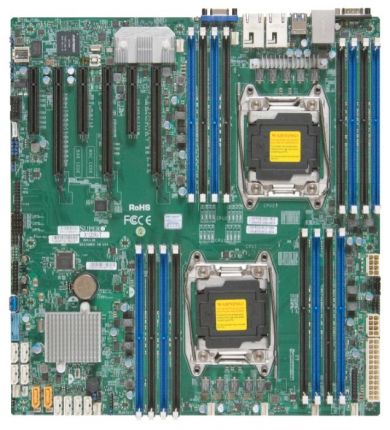 Материнская плата SuperMicro MBD-X10DRI-T-O, Intel C612, s2011, eATX