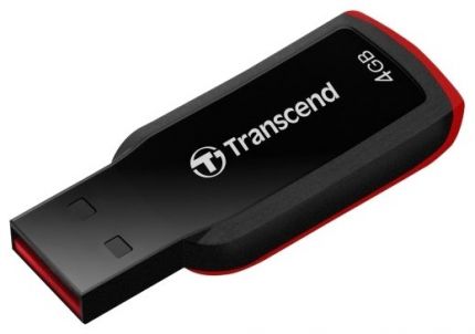 Флешка Transcend 4Gb Jetflash 360 TS4GJF360 USB2.0 черный/красный