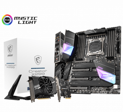 Материнская плата MSI CREATOR X299, Intel X299, s2066, EATX