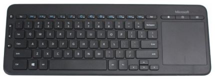Клавиатура Microsoft All-in-One Media черный USB беспроводная Multimedia Touch