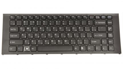 Клавиатура для ноутбука Sony VPC-EA, RU, Black frame/Black key