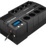 ИБП CyberPower BR700ELCD, Line-Interactive, 700VA/420W, 8 Schuko розеток, USB&USB Charger, RJ11/RJ45, LCD дисплей, Black