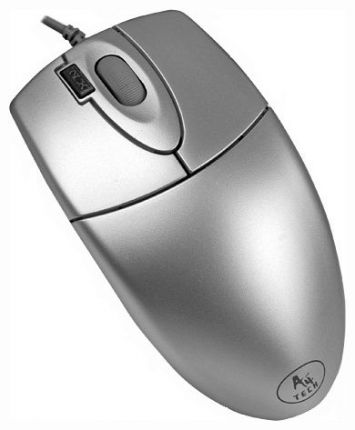 Мышь A4 OP-620D серебристый оптическая (800dpi) USB (3but)