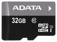 Карта памяти A-DATA 32GB microSDHC class10 UI with SD adapter
