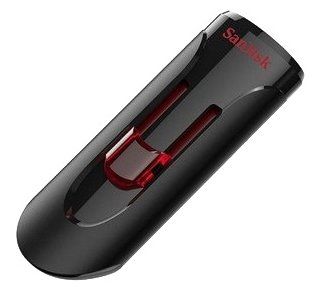 Флешка Sandisk 128Gb Cruzer Glide SDCZ600-128G-G35 USB3.0 черный/красный