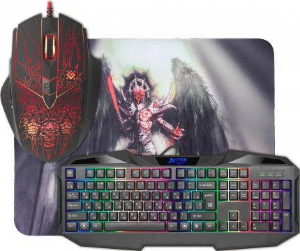 Клавиатура + мышь Defender Anger MKP-019 черный