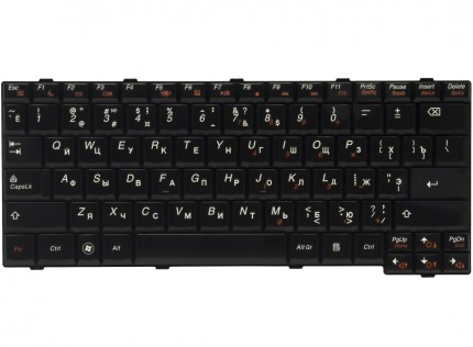 Клавиатура для ноутбука Lenovo IdeaPad S12 RU, Black
