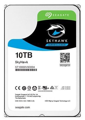 Жесткий диск Seagate SATA-III 10Tb ST10000VX0004 Skyhawk (7200rpm) 256Mb 3.5"