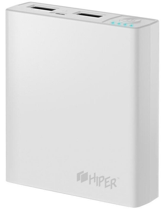 Мобильный аккумулятор Hiper RP RP7500 7500mAh 2.1A белый