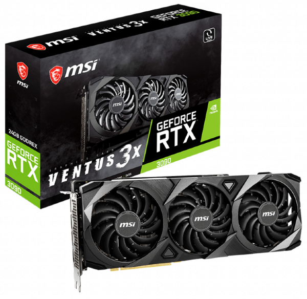 Видеокарта MSI GeForce RTX 3090 VENTUS 3X 24G