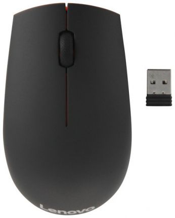 Мышь Lenovo 500 черный оптическая (1000dpi) беспроводная USB