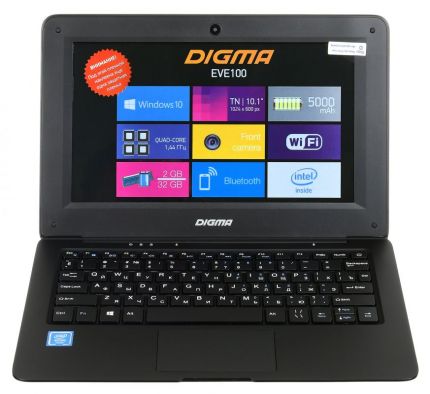 Ноутбук Digma EVE 100 черный