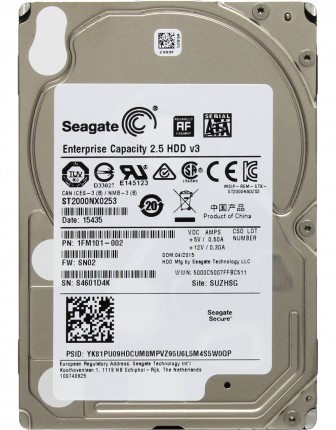 Жесткий диск Seagate SATA-III 2Tb ST2000NX0253 Enterprise Capacity (7200rpm) 128Mb 2.5"