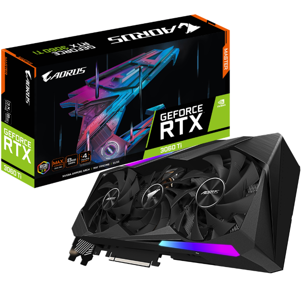 Видеокарта Gigabyte AORUS GeForce RTX 3060 Ti MASTER 8G