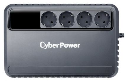 ИБП CyberPower BU1000E, Line-Interactive, 1000VA/600W, 4 Schuko розеток, Black