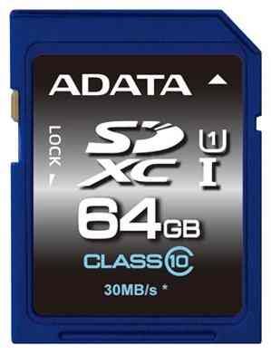 Карта памяти A-DATA 64GB SDXC UHS-I class10