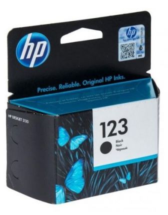 Картридж HP123 Black для DeskJet 2130 (120 стр)