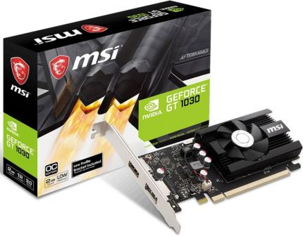 Видеокарта MSI GT 1030 2GD4 LP OC GeForce GT 1030