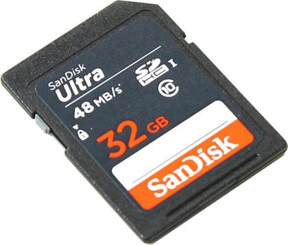 Карта памяти Sandisk Ultra SDHC UHS-I 32Gb Class10 (SDSDUNB-032G-GN3IN)