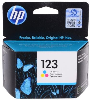 Картридж HP123 Tri-colour для DeskJet 2130 (100 стр)