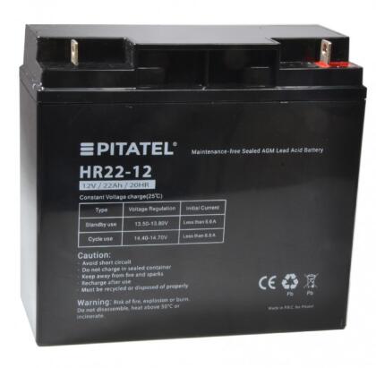 Аккумулятор Pitatel HR22-12, 12V 22Ah