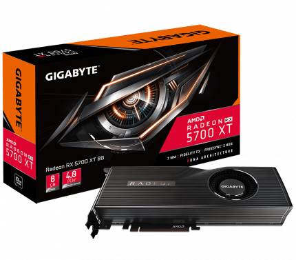 Видеокарта Gigabyte GV-R57XT-8GD-B, AMD Radeon RX 5700 XT, 8Gb GDDR6