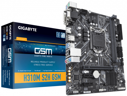 Материнская плата Gigabyte H310M S2H GSM, Intel H310, s1151v2, mATX