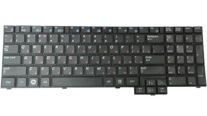 Клавиатура для ноутбука Samsung R523/ R525/ R528/ R530/ R538/ R540/ R620/ RV508/ RV510/ NP-R530 RU, Black