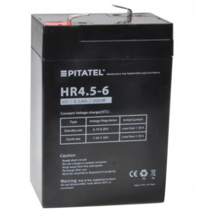 Аккумулятор Pitatel HR4.5-6, 6V 4.5Ah