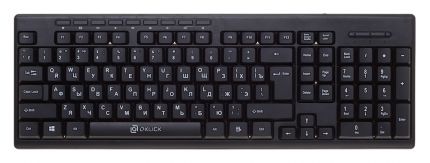 Клавиатура Oklick 310M черный USB Multimedia