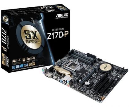 Материнская плата Asus Z170-P LGA 1151 Intel Z170 4xDDR4 ATX AC`97 8ch(7.1) GbLAN RAID RAID1 RAID5 RAID10+DVI+HDMI