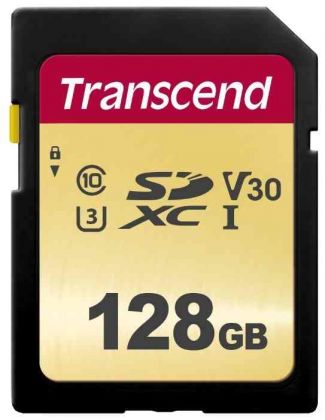 Карта памяти Transcend 128GB SDXC Class 10 UHS-I U3 V30 R95, W60MB/s