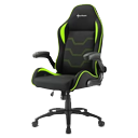 Игровое кресло Sharkoon Elbrus 1 черный/зеленый